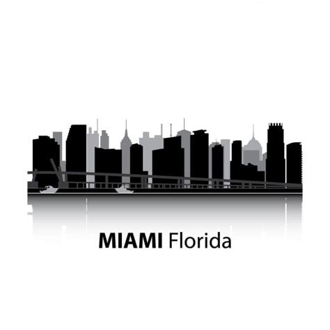 Miami Skyline Design Eps Vector Uidownload