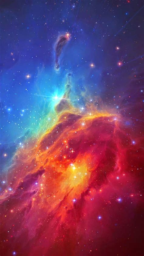 Stunning Colorful Space Nebula Iphone 8 Wallpapers Free Download