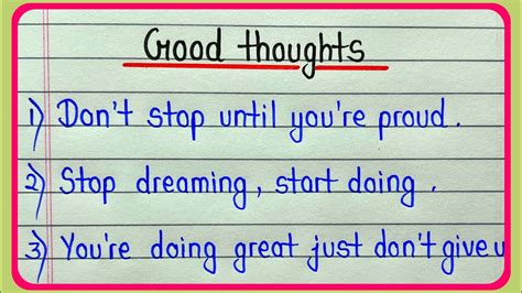 10 Best Good Thoughts For School Assembly Thought Of The Day