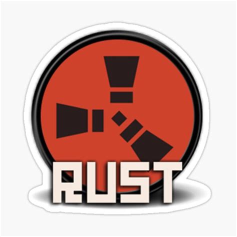 Rust Logo Sticker For Sale By Epicmangodude Redbubble