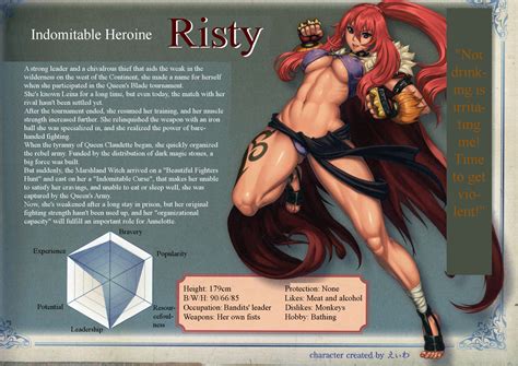 Risty And Indomitable Champion Risty Queens Blade And 1 More Drawn