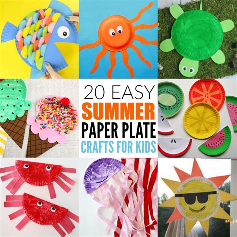 Easy Summer Paper Plate Crafts For Kids Plates Make Great Crafts