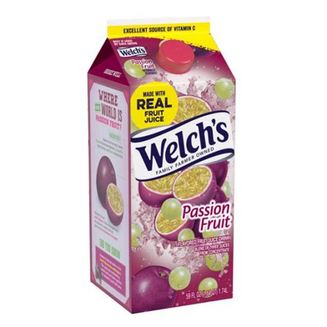 Welchs Passion Fruit Fruit Juice Drink 59 Fl Oz Carton