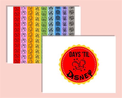 Disney World Countdown Chain Disney Trip Paper Chain Disney Etsy