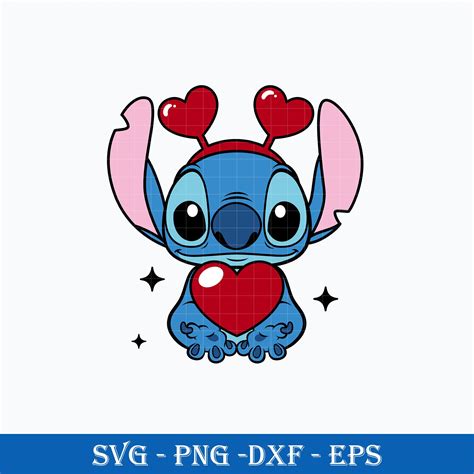 Valentine Stitch SVG Stitch Love SVG Valentine Day SVG Inspire