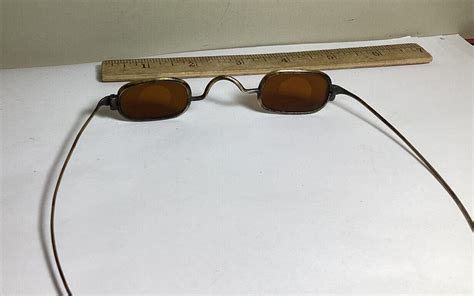 civil war amber sharpshooter eyeglasses brass frames ebay