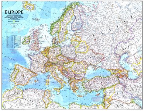 Europe 1992 By National Geographic Shop Mapworld