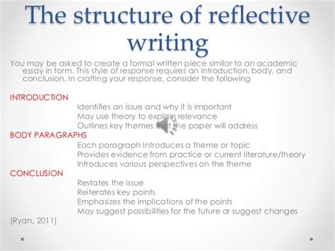 First of all, when you are required to write a critical reflective essay, you need not only to provide your personal reaction to an issue, problem or topic but to base it on. Reflective writing | Best Essay Writing Service From ...