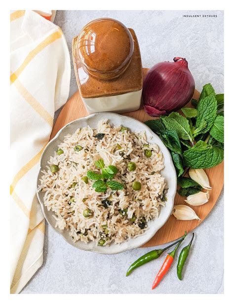 Instant Pot Pudina Rice Recipe Mint Rice