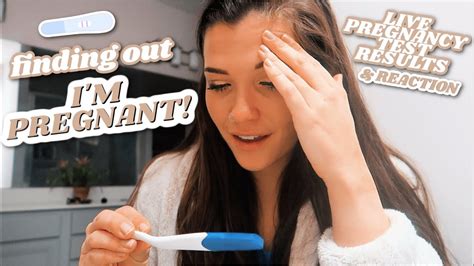 Finding Out Im Pregnant🤰🏻 Live Pregnancy Test Results First Pregnancy Youtube