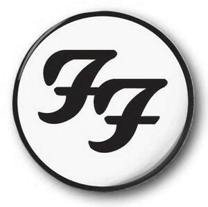 Times like those popcorn bags. Foo Fighters Logo - 25mm 1" Button Badge - Black & White ...