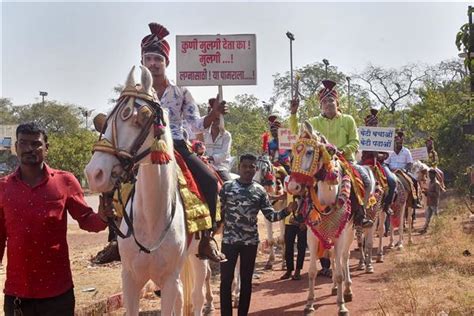 Sex Ratio Skewed Eligible Bachelors Take Out March In Maharashtras Solapur To Seek Brides