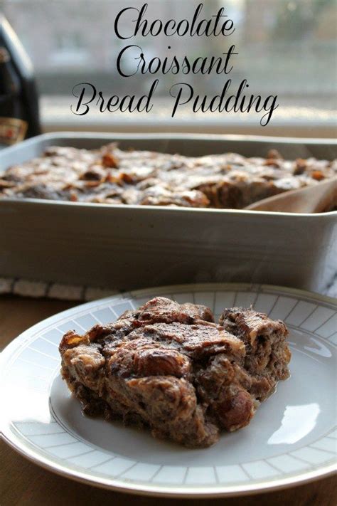 Pour milk over bread and let soak for 10 minutes. Chocolate Croissant Bread Pudding | Chocolate bread ...