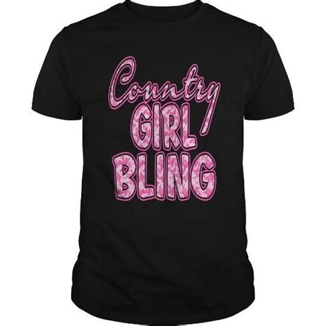 Country Girl Bling Tshirt Country Girls T Shirt Shirts