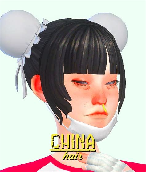 China Hair In 2020 Sims 4 Anime Sims 4 Characters Sims 4