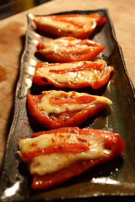 Roasted Peppers And Manchego Cheese Stuffed Peppers