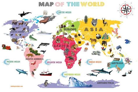 Interactive World Map For Kids By Fun Maps For Kids Maps