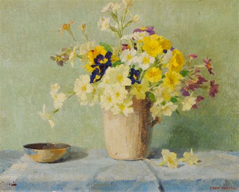 Still Life Of Spring Flowers By Freda Marston Joanna Cole Fine Art