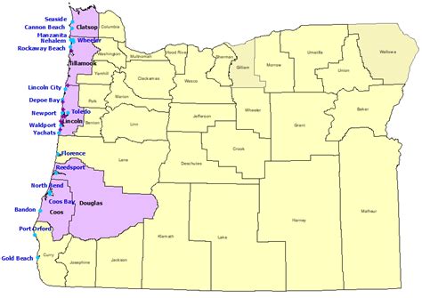 29 Oregon School Districts Map Maps Database Source