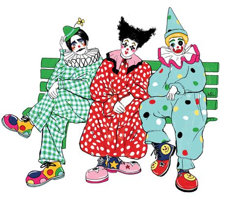 Amanda Lanzone Art Illustration Clowns Clown Illustration Cute Clown
