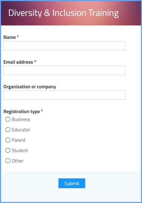 20 Registration Form Templates Examples And Tools To Create Your Own