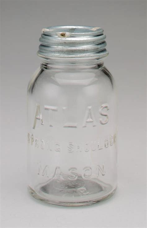 Atlas Strong Shoulder Jar Still Bank Hazel Atlas Glass Company Mia