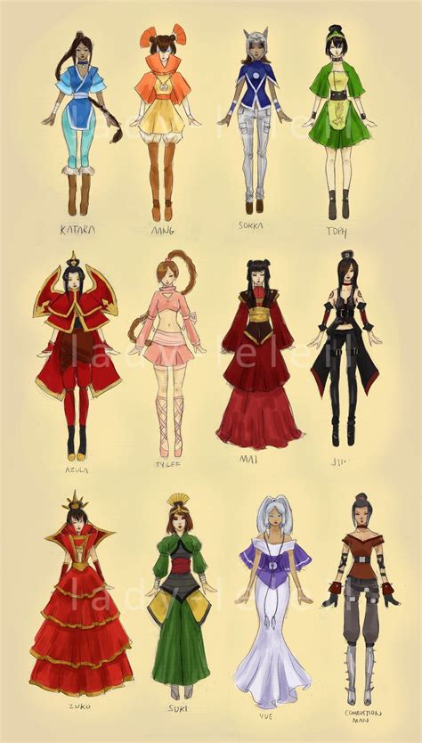 avatar fashion by lady leliel avatar costumes avatar airbender avatar cosplay