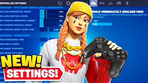 NEW BEST Controller Fortnite Settings LINEAR AIMBOT Piece Control Chapter Season PS