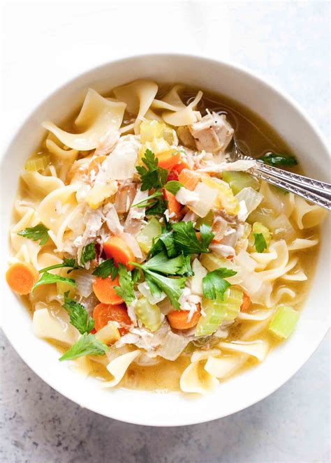 In a large pot, melt butter and add onions and garlic. Rotisserie Chicken Noodle Soup Recipe | Daily News Gazette