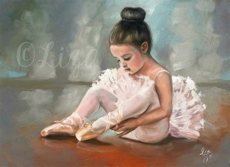 Little Ballerina Ballerina Art Ballet Painting Ballerina Painting