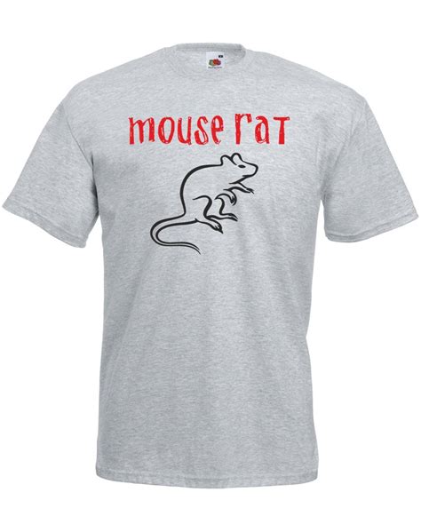 Mouse Rat S Printed T Shirt Heather Grey 2 8420 Seknovelty