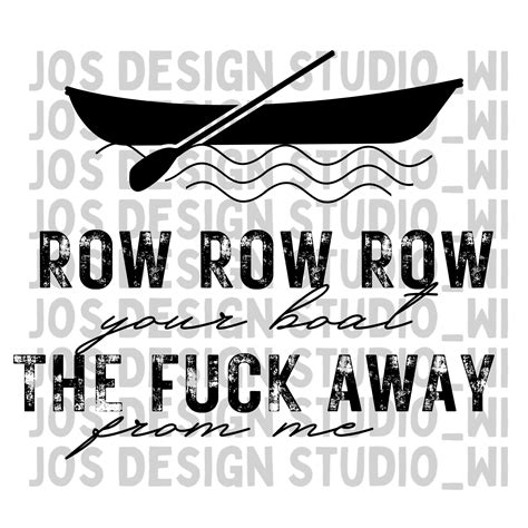 Row Row Row Your Boat Design - Etsy