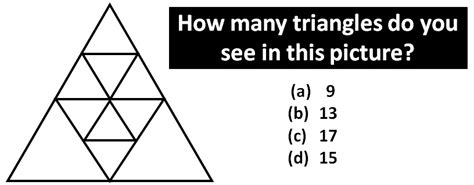 Math Riddles How Many Triangles Can You Count In This Picture