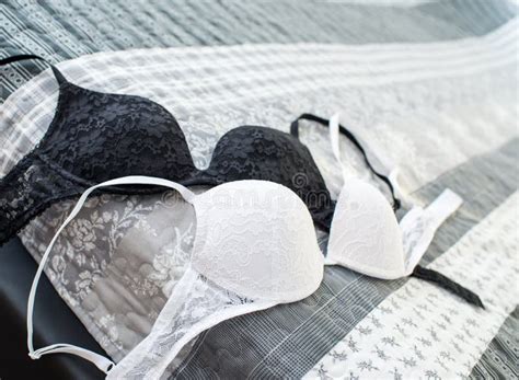 Bras On The Bed Stock Image Image Of Bedroom Black 85475021
