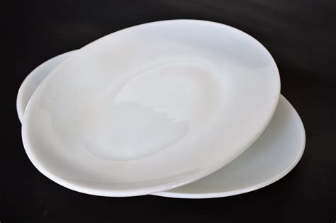Fire King White Oval Plates Milk Glass Steak Plates Vintage Etsy