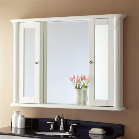 In Wall Bathroom Mirror Cabinet White Bathroom Wall Mount Medicine