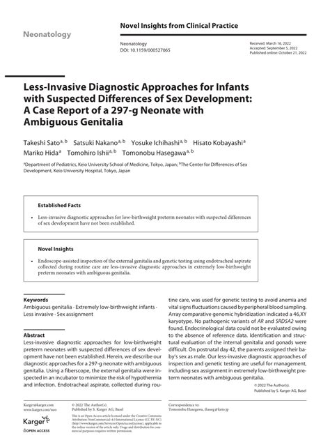 Pdf Less Invasive Diagnostic Approaches For Infants With Suspected
