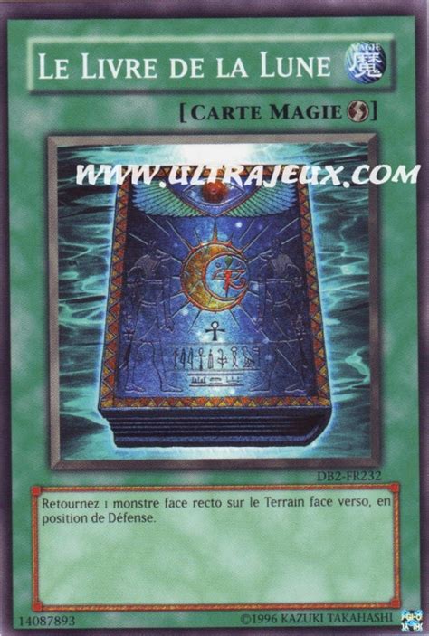 Le Livre De La Lune Db2 Fr232 Carte Yu Gi Oh Cartes à Lunité Français Ultrajeux