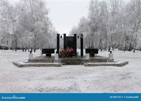 Buzuluk Russia February 15 2015 The Monument To The Heroes