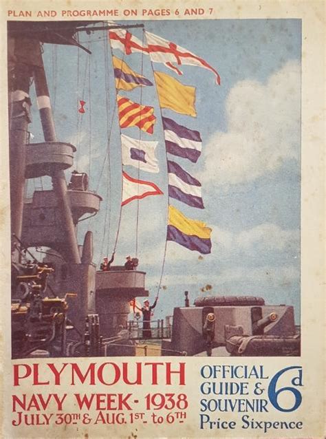 Plymouth Navy Week Official Guide And Souvenir July 3oth And Aug 1st To 5th