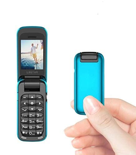 L8star Small Mini Flip Cell Phone Bluetooth Dialer Music Cellphone Bm60