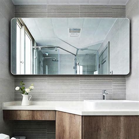 24 Frameless Mirror Ideas And Lighting Glass Vanity Restroom