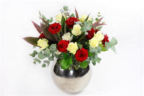 Hình Nền Hoa Hồng Cẩm Chướng Bouquet Bình Hoa Màu Xanh Lá