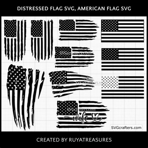 Distressed Flag Svg American Flag Svg Masterbundles