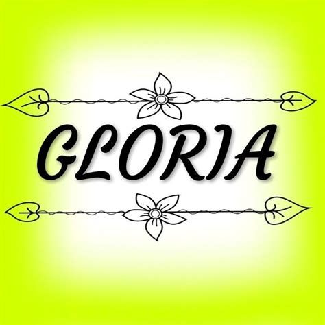 Gloria Names