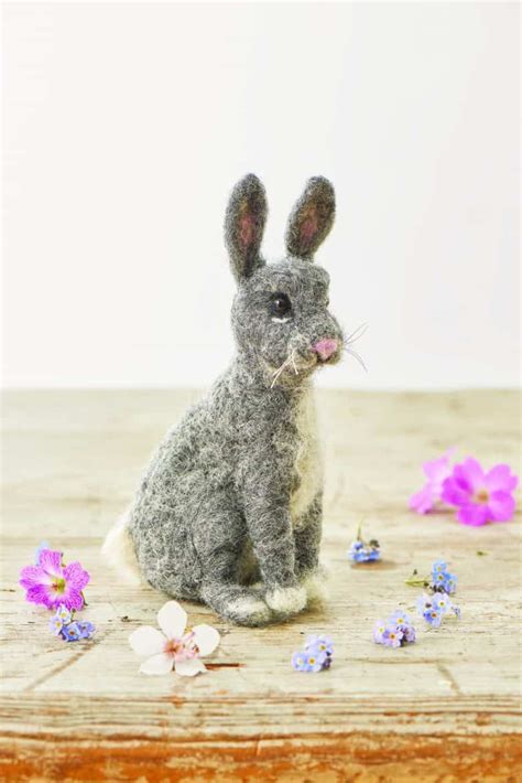 How To Make A Needle Felted Rabbit From Britain With Love Fabric