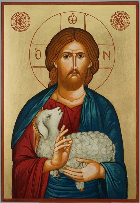Christ The Good Shepherd Large Orthodox Icon Blessedmart