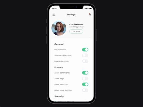 Daily Ui Challenge 07 Settings By Elliot Rylands On Dribbble