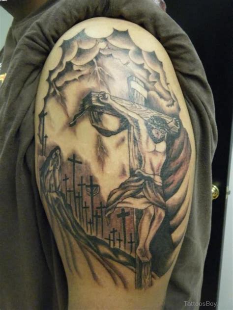 This tattoo shows tribal tattoo effects. Religious Tattoos | Tattoo Designs, Tattoo Pictures | Page 2