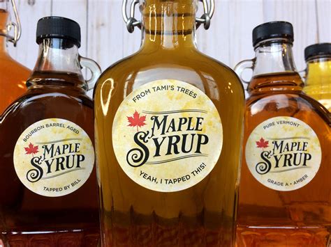 Custom Vintage Legacy Maple Syrup Labels For Home Based Maple Sugarers